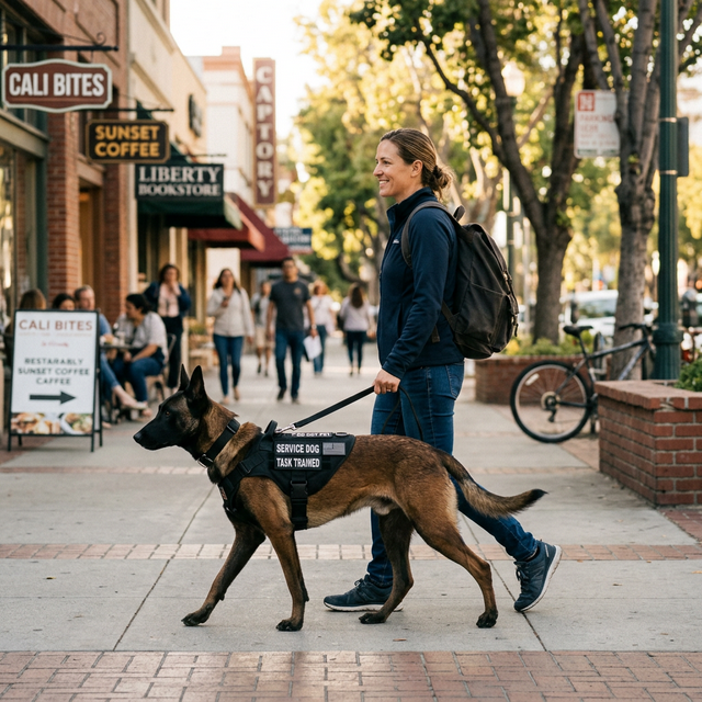Service dog training California