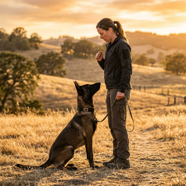 Belgian Malinois professional dog training session California